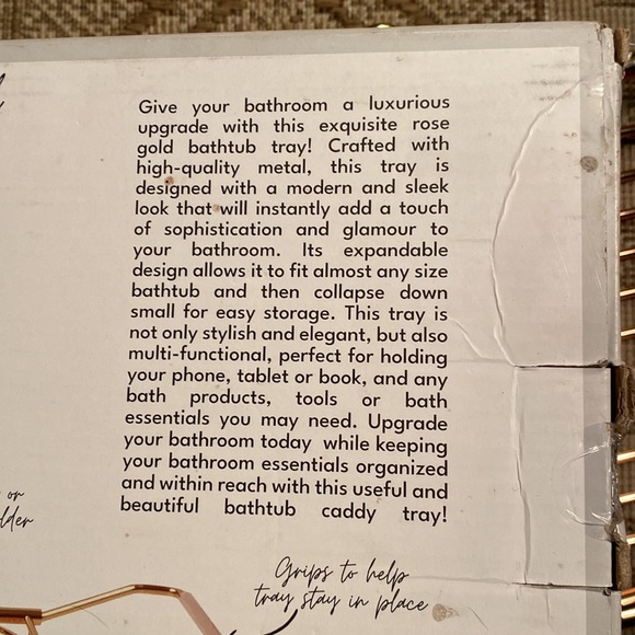 Natures Mark Bathtub Butler Opened Box - Picture 5 of 9